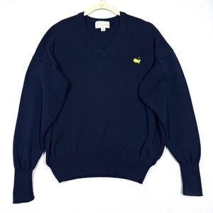 Vintage Augusta National Golf Sweater Mens Large Slazenger Masters Logo Pullover